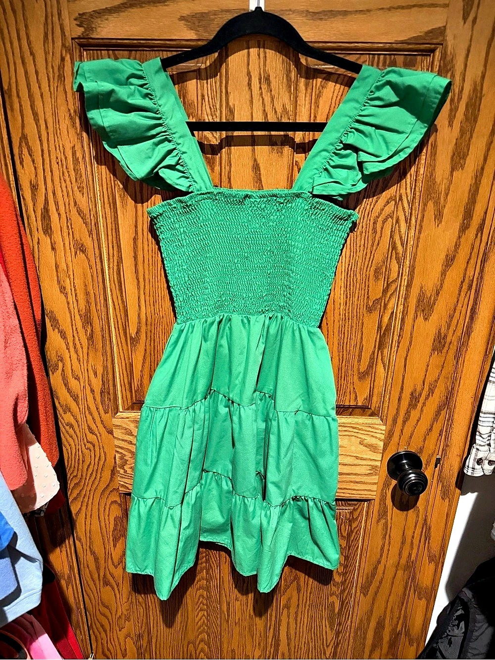Jolie & Joy Green Mini Dress Size Medium Like New